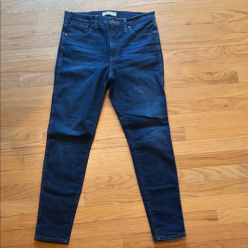 Madewell 10” high-rise skinny size 29 dark wash